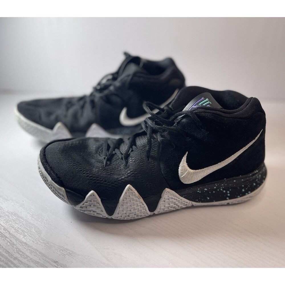 Nike Kyrie 4 Ankle Taker Black White Speckle Men’s Size 9 Basketball Shoes
